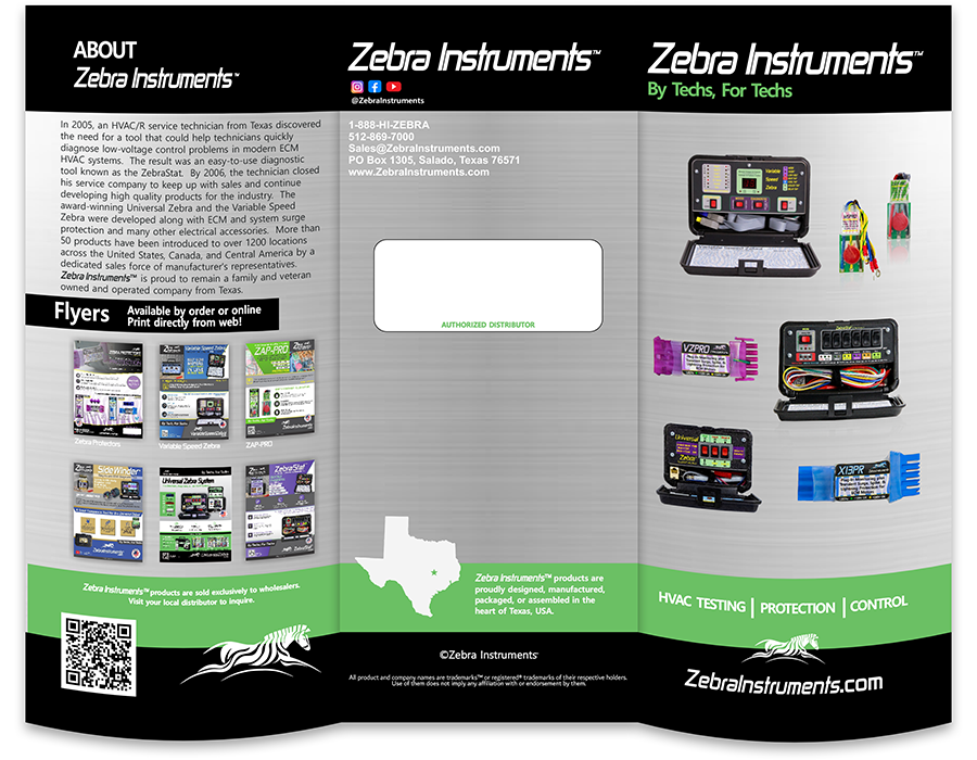 Flyer -  Zebra Instruments Tri-Fold